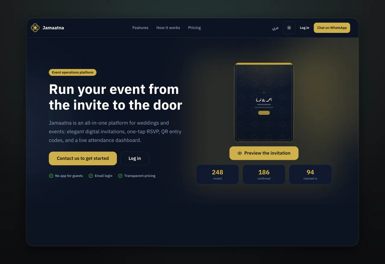 Jamaatna event platform