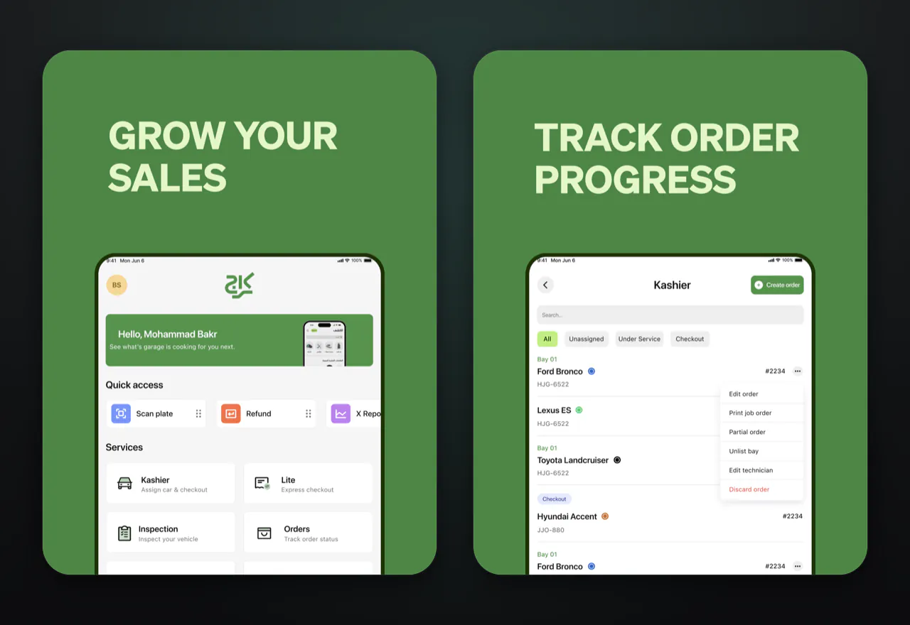 Karage Kash iPadOS POS app
